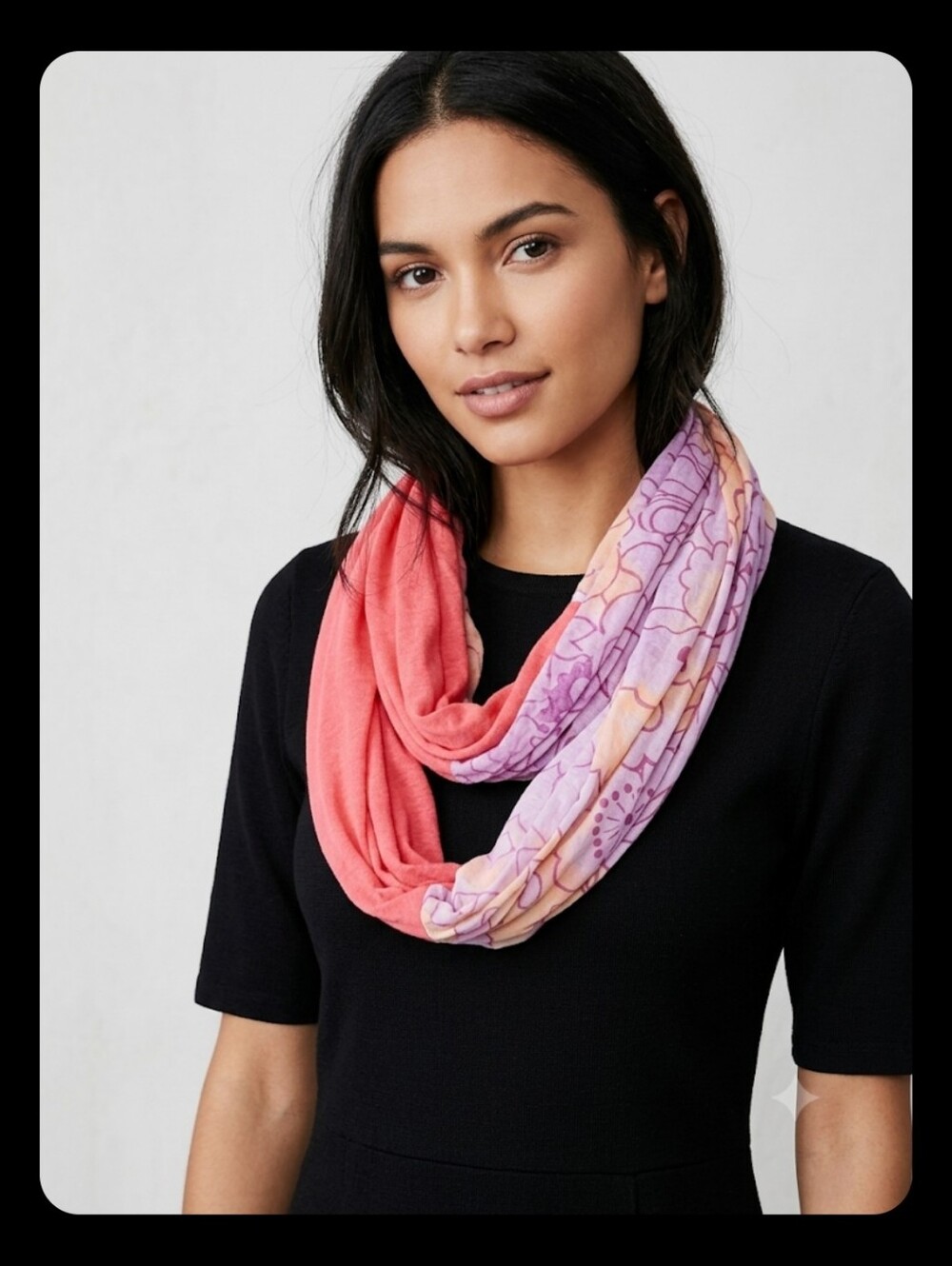 Free People Floral Ombre Scarf, NWT